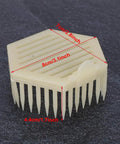 Plastic Queen Cage Needle Type Beekeeping Tool 10 Pack Reusable Bee Cage dimensions shown