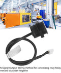 IP65 Lidar Distance Sensor with 4m Adjustable Range, 1000Hz UART, dustproof housing, shown with connecting cable.