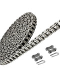 ANSI 35 Stainless Steel Roller Chain 10 Feet With 2 Master Links Three Eighths Inch Pitch Premium 304 Stainless Steel Corrosion Resistant