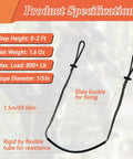 Climbing Stick Aider For Hunting And Tree Stand Safety Hand Braided Lightweight Rope Ladder Gear Single Step Aider