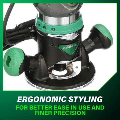 Fixed Base Router Built For Pros With 11 Amp Variable Speed Power And Two And One Quarter Peak HP, Electronic Speed Control