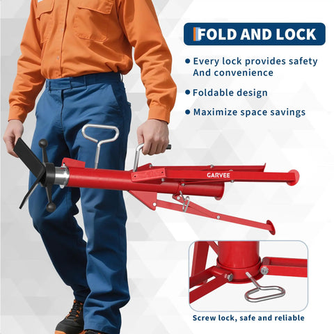 Built Tough Workhorse V Head Pipe Jack Stand Adjustable From 28 To 52 Inches Fits Half To 12 Inch Pipes Heavy Duty Carbon Steel Weld Support For Crews