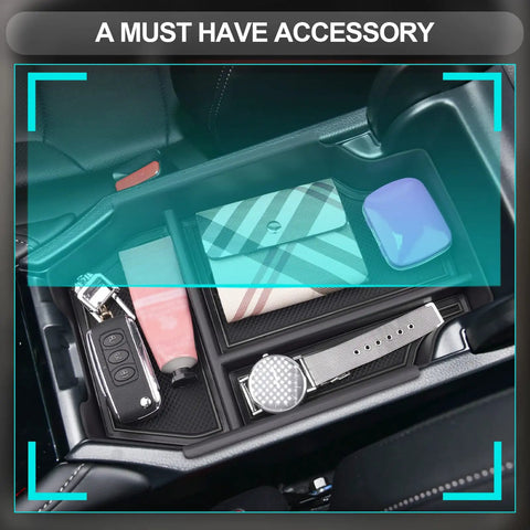 Center Console Organizer Tray For Honda Accord 2023 2024 2025 2026 with items like keys and watch, easy fit in armrest