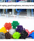 Massive 1200 Pack Multicolor Zip Ties 4 Inch Self Locking Nylon Cable Ties Set In 12 Colors, shown in organized colorful bundles