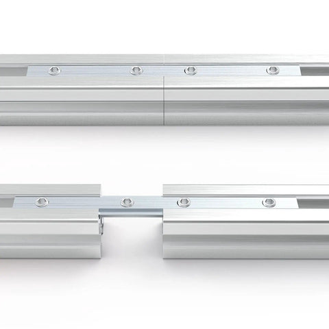 Beefy M5 Straight Line Connectors Kit For 20 Series Aluminum Extrusion Profiles with carbon steel nickel plated brackets