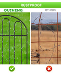 Decorative Garden Fence Panels 10 Pack, 22 Inch High By 13 Inch Wide Metal Border Edging For Outdoor Patio And Yard, rustproof comparison