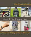 Modular Straps 4 Pack Reusable Multi Purpose Gear Straps For EDC Outdoors Travel Camping And More Flexible Silicone Straps For Luggage Car Racks Bikes And Everyday Gear Organization