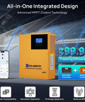 Beast Mode Home Solar Kit 4.68KWh with 1200W 48V Lithium Battery and Inverter, showcasing Eco-Worthy solar inverter charger