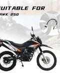 Rear Brake Master Cylinder With Reservoir For Hawk 250 Motorcycle Hydraulic Pump Replacement 250cc Caliper Upgrade visible on bike