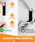 Using Heavy Duty Picture Hanging Strips Set With 56 Strips For Damage Free Walls No Nails Easy Removal And Refill Adhesive Strips