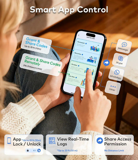 Knockout Smart Keypad Door Lock With Handle For Front Door Entry Boasting A Slick Satin Nickel Finish And Total Game Changing App Control Plus One Hundred Custom Passcodes For Easy Peasy Keyless Access And Full Alexa Google Compatibility