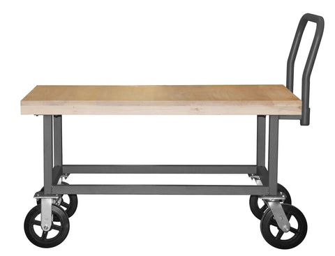 14 Gauge Steel Platform Hand Truck With Smooth Rolling Rubber Casters Spacious 30 By 63 Inch Deck Heavy Duty Utility Cart For Shop Hauling Warehouse Moves And Daily Gear Transport Built Like A Tank
