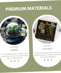 Premium materials display with images of nursery blocks in soil context for 100 Piece Hydroponic Starter Plugs And Fertilizer Cubes