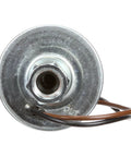 Close-up front view of heavy-duty Universal Inline Diesel Fuel Pump for 12V Systems with OE quality durability and high temperature tolerance.