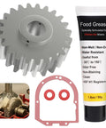 Heavy Duty Worm Gear Kit With Food Grade Grease And Gasket For Stand Mixers Replacement WPW10112253 4162897 4161531 AP4295669