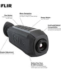 Scion PTM366 Professional Thermal Monocular With Live Encrypted Video Streaming and TruWITNESS Public Safety Integration side view