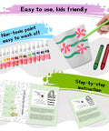 Paint And Plant Kid Friendly Gardening Kit For Boys And Girls, Fun Flower Pot Painting Set with paints, instructions, and markers.