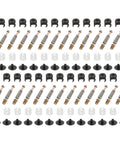 Heavy Duty Cam Lock Furniture Connectors Kit With M6 X 40mm Zinc Dowel Bolts And Snug Caps, 25-piece set of connectors.
