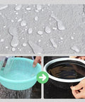 Water droplets on a treated surface, showcasing Heavy Hitter Polyurethane Waterproof Coating for Garage and Patio Surfaces.