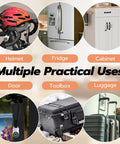 Biometric Cable Lock With Fingerprint And Bluetooth App Control used for helmet, fridge, cabinet, door, toolbox, luggage security