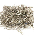 200 Pieces Durable Metal Lanyard Hooks Nickel Plated Iron 23mm For Zipper Pulls Key Chains ID Cards Hangers And DIY Jewelry Making Components