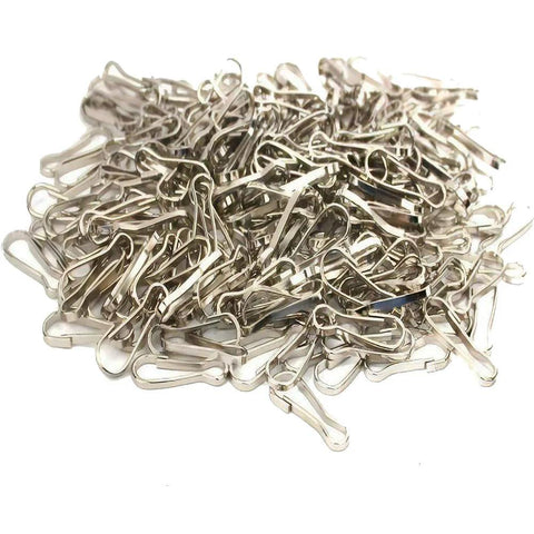 200 Pieces Durable Metal Lanyard Hooks Nickel Plated Iron 23mm For Zipper Pulls Key Chains ID Cards Hangers And DIY Jewelry Making Components