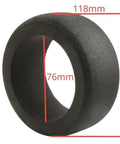Flat Running Sponge Rubber Tires Upgrade For Remote Control Cars Grippy Traction For Off Road And Street Racing 118mm 76mm size