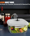 Vacuum Sealer For Food Storage With 85KPa Suction And Dry And Moist Modes, Auto Seal In 10 To 20 Seconds, shown with salad container