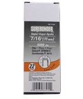 Top Shelf 22 Gauge Narrow Crown Upholstery Staples In A 5000 Piece Bulk Box, 7/16 inch legs for pneumatic staplers.