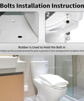 Installation guide for Universal Toilet Seat Hinge Bolts Kit Heavy Duty Stainless Steel With Waterproof Rubber Washers Gaskets