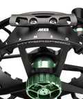 Hyperspeed M8 Fly Fishing Reel For Saltwater, Ultralight, Big Game Waterproof Drag, close-up of large arbor and CNC machined frame