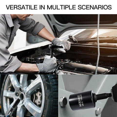 3/8-Inch Drive Impact Socket Set With 95 Pieces being used in automotive repairs.