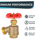 50 Pack Hose Bibb Valve Set With One Half Inch FIP To Three Quarter Inch MHT Brass Plumbing Fittings For Garden Boiler And Outdoor Water Service Beefy Rugged And Leak Proof Corrosion Resistant brass valve