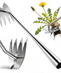 Heavy Duty Weed Puller With Extendable Handle For Deep Root Removal In The Garden Stainless Steel Weeding Tool For Vegetables
