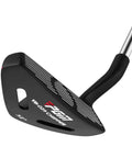 Close-up of a 35 Inch Right Handed Golf Chipper with 32 Degree Loft showing the sleek black club head and anti-slip grip design.