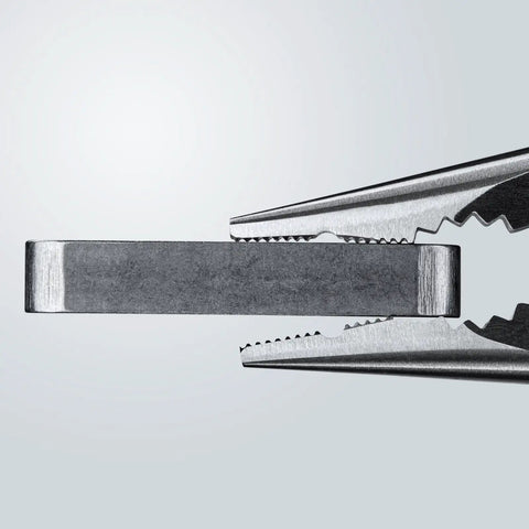 Needle Nose Combination Pliers 5.71 Inch With Soft Handle, Slim Head For Confined Spaces holding flat piece detail
