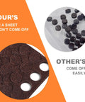 Comparison of our Small Cabinet Door Pads With Sticky Self Adhesive Backing Three Eighths Inch Diameter Five Millimeter Thick Brown 100 Pack vs others