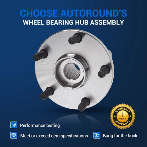 Front Wheel Bearing Hub Assembly 513302 Fits Subaru Outback 2015 Through 2020 Forester 2019 Through 2021 Impreza 2004 Through 2014