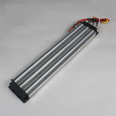 No Fluff 220V 3000W PTC Ceramic Air Heater With A Rock Solid Insulated Element For Cars And Industrial Gear Steady Constant Warmth Without The Headache 380 By 76 MM angled view showing ceramic heating element and connectors.