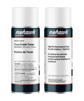 Badass Wood Repair Combo With Buckskin Toner And Clear Satin Spray for seamless furniture fixes, 13 oz aerosol cans.