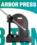 Premium Cast Iron 3 Ton Manual Arbor Press Built For Stamping Bending And Quick Assembly Tasks with lever and base.