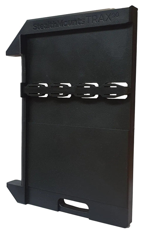Precision Right Angle Track Saw Square Guide For Instant 90 Degree Plunge Saw Alignment Quick Setup Jig in black plastic.