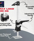 Two Pack 12 Inch Lever Tool Lifts Labor Saving Handle Set For Wall Tile Locator And Cabinet Lifting No Sweat Easy Grip Multifunctional Height