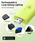 USB port of Go-To Clip On Book Light For Reading At Night With Amber And Warm White Glow Four Lighting Modes Eye Protection