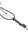 Travel-Ready Glass-Fiber Hawaiian Sling With 3-Piece Modular Poles, sleek design featuring a black handle close-up view