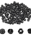 M3 Nylon Insert Hex Lock Nuts 120 Pack Self Locking Carbon Steel With 5.5mm Hex Size And M3 Pitch 0.5mm In Plastic Box