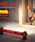 Durable Ultra Bright Magnetic Work Light With 3000 Lumens Cordless Rechargeable LED Bar 5200mAh Battery Hooks Portable Under Hood Illumination For Car Repair Garage Inspections And Emergency