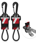 Two Pack Scuba Octopus Holder For Regulators With Elastic Loop And 360 Swivel Clip Easy Clip On Dive Accessory shown