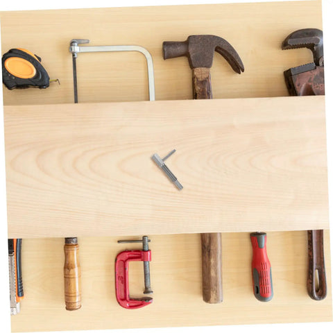 Top Notch Stainless Steel Retractable Plunger Pin Spring Return Action For Shop Tools Cabinet Hardware Drawer Stopper displayed with various tools on wood.