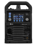 Front view of Workhorse Multimatic 215 Pro Multiprocess Welder With Pulsed MIG Pulsed TIG DC TIG And Stick Welding BeadVision display